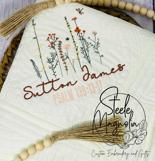 Classic Wildflower Heirloom Quilt