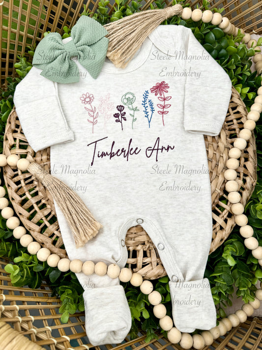 Wildflowers Infant Gown/Romper
