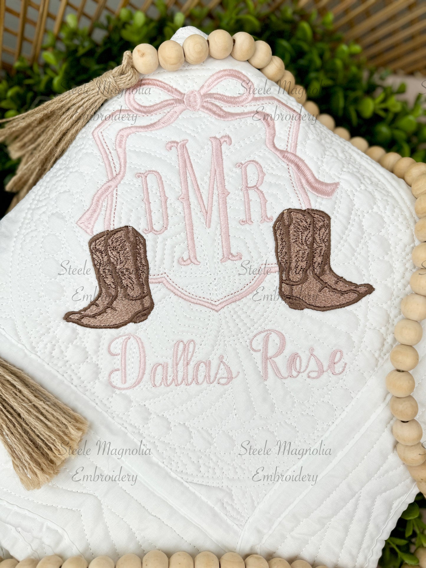 Cowgirl Boots/Rope Heirloom Quilt