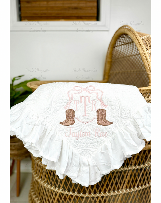 Cowgirl Boots/Rope Heirloom Quilt