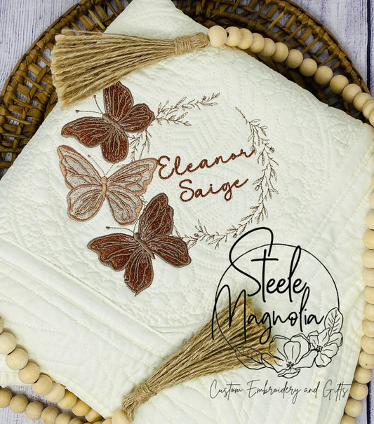 Boho Butterfly Heirloom Quilt