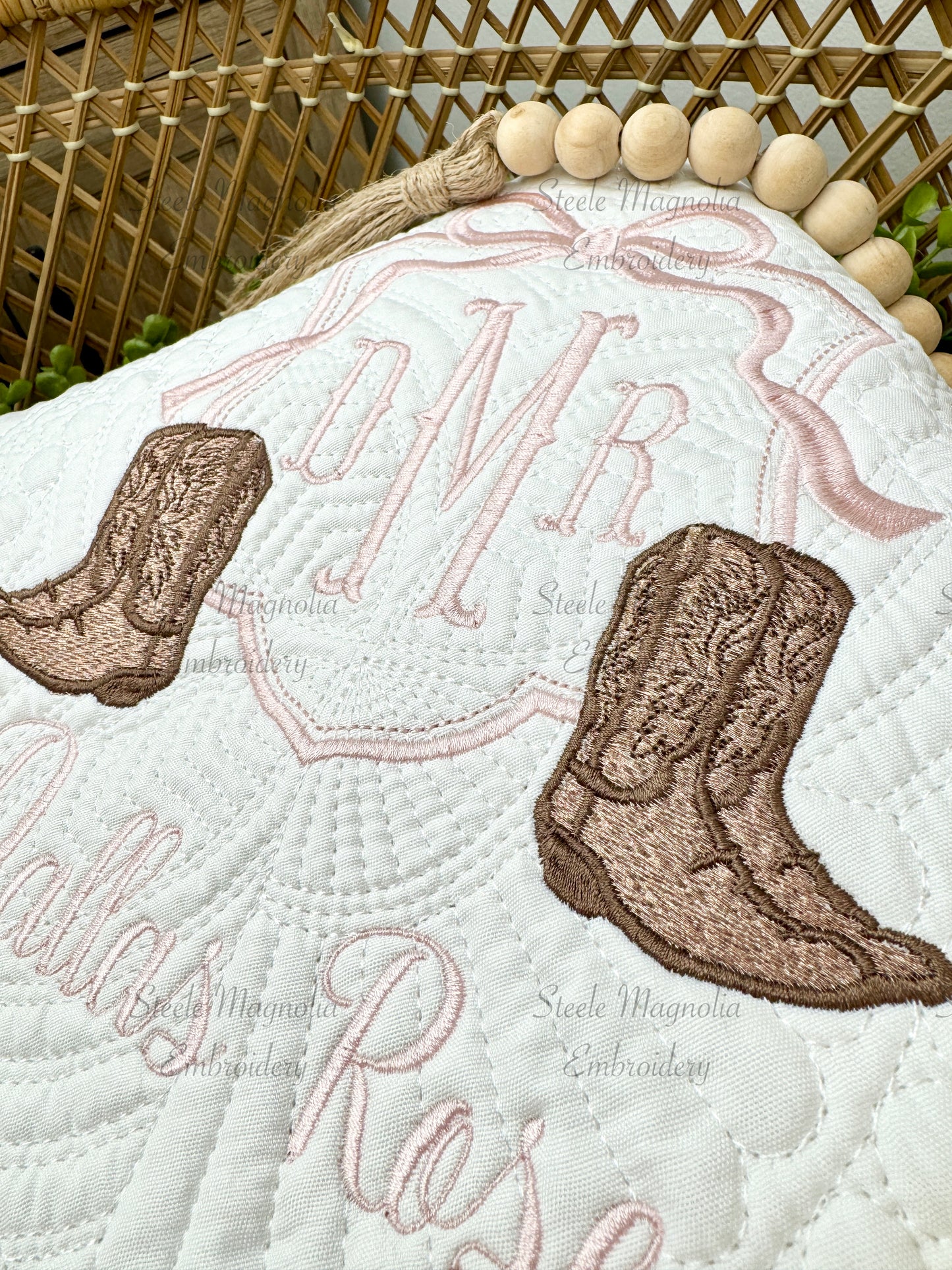 Cowgirl Boots/Rope Heirloom Quilt